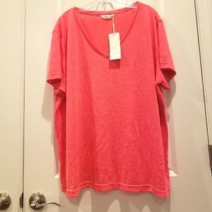 Lovely Pink Tendency Knit Blouse Sz-XXXL